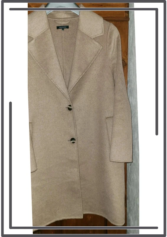 Abrigo de lana beige/marrón claro – Talla M (XS grande) - Nuevo – photo 2